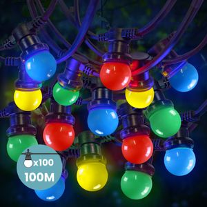 Kit Guirlande Guinguette 100m IP 65 Multicolore