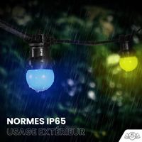 Kit Guirlande Guinguette IP65 10M 20 Bulbes Multicolores