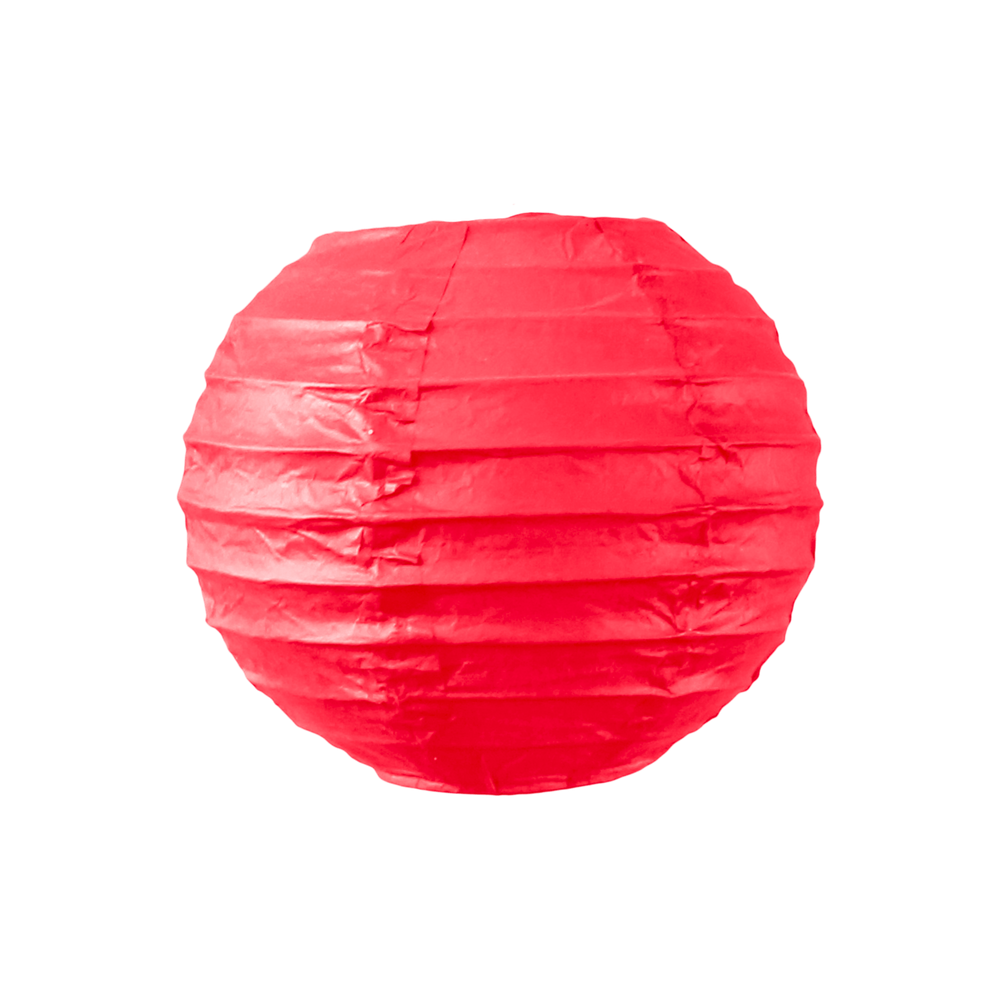 Boule papier 10cm Rouge