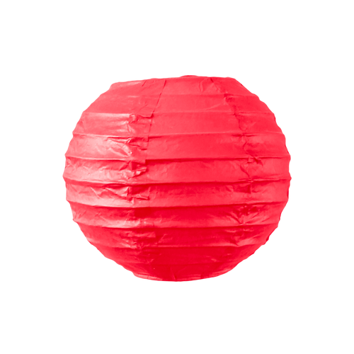 Boule papier 10cm Rouge