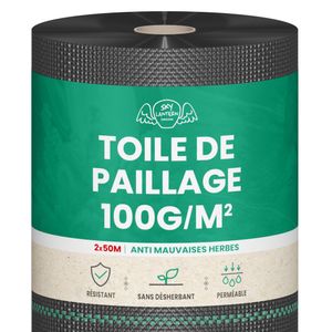 Toile de Paillage 2x50M 100g/m²