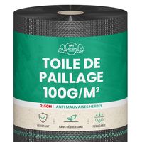 Toile de Paillage 2x50M 100g/m²