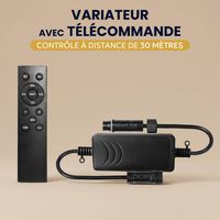 Variateur de Lumière IP65 avec Télécommande pour Ampoules Led Dimmables