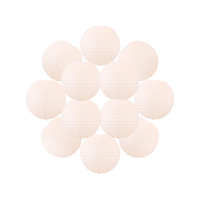 Lot de 12 Boules Japonaises Saumon 20 cm