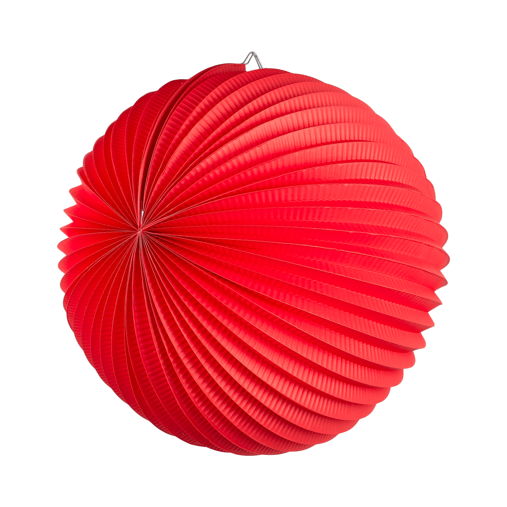 Lampion rond 36 cm Rouge