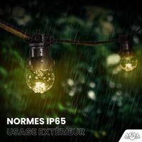 Kit Guirlande Guinguette 20m IP 65 Transparente Dimmables