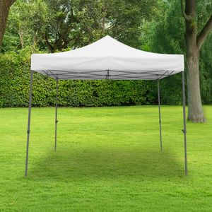 Tonnelle Pliante 3x3m imperméable 320g/m2 Blanche