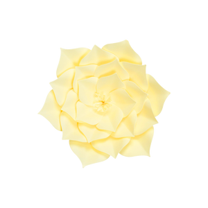 Fleur En Papier Gardénia Jaune Pâle 20 cm