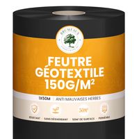 Feutre géotextile non tissé de 50m² Épaisseur 150g/m²
