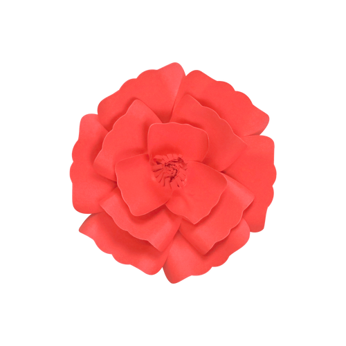 Fleur En Papier Anémone Rouge 20 cm