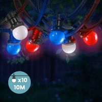 Guirlande Guinguette Bleu Blanc Rouge 10M