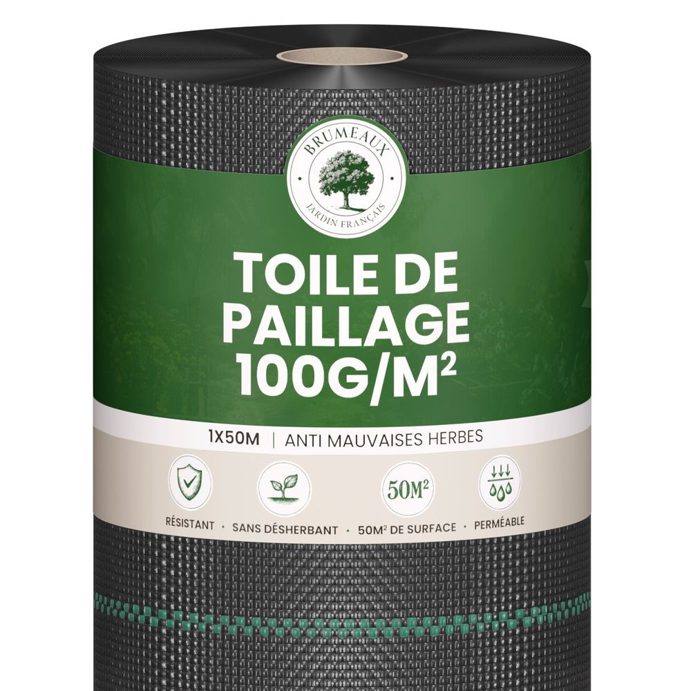 Toile de Paillage 1x50M 100g/m²