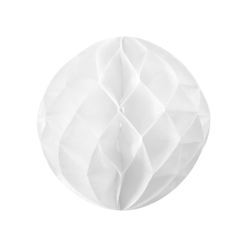 Boule chinoise alvéolée 20 cm Blanc