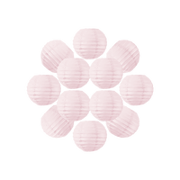 Lot de 12 Boules Japonaises Rose Pâle 10 cm