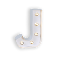 Lettre Lumineuse J