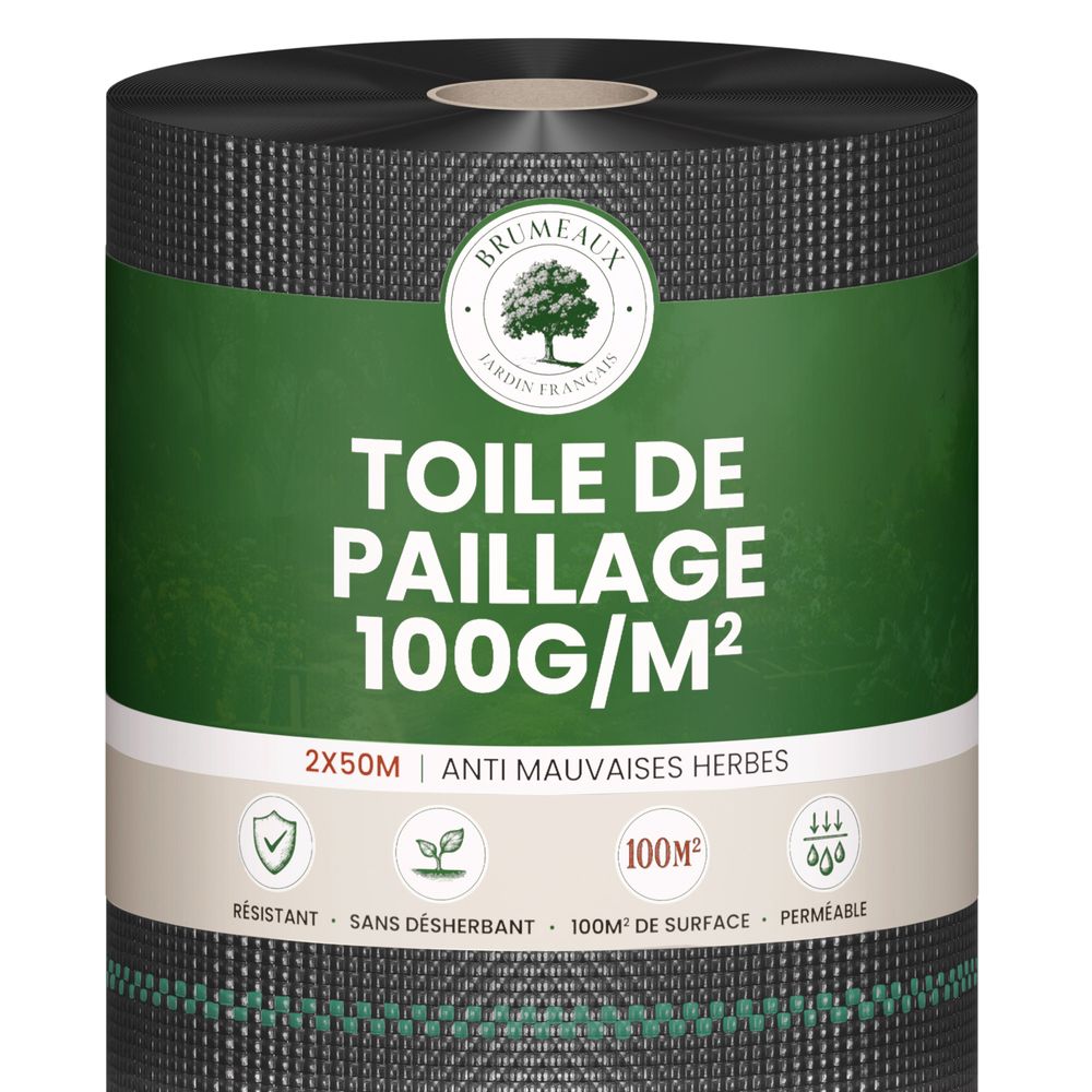 Toile de Paillage 2x50M 100g/m²