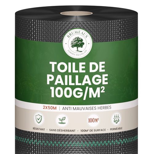 Toile de Paillage 2x50M 100g/m²